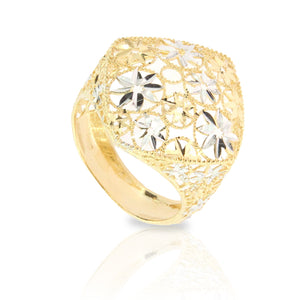 Anello Donna in Oro 2 Colori Traforato