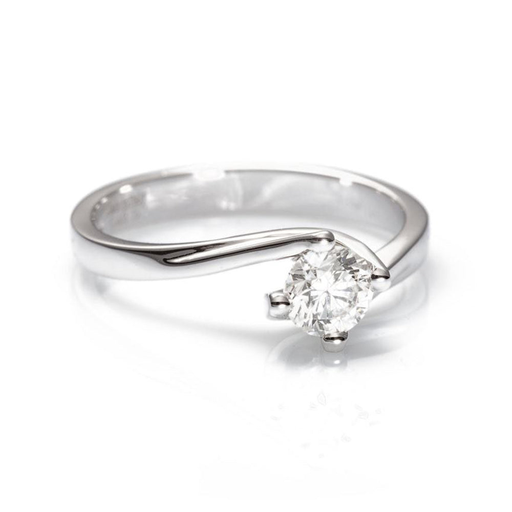 Anello Solitario Oro Bianco Davite & Delucchi