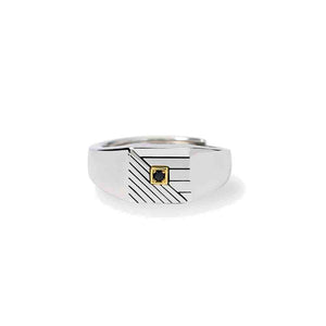 Anello in argento Uomo chevalier Mabina Gioielli