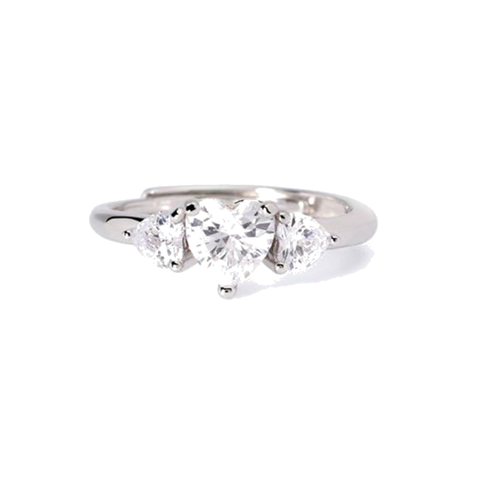 Anello Donna in Argento trilogy con zirconi Mabina Gioielli