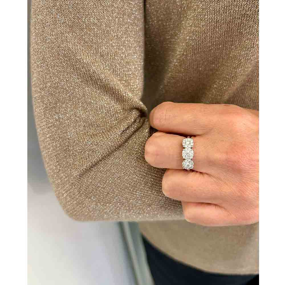 Anello in Oro Bianco e Diamanti - AA030268 0S - Davite & Delucchi