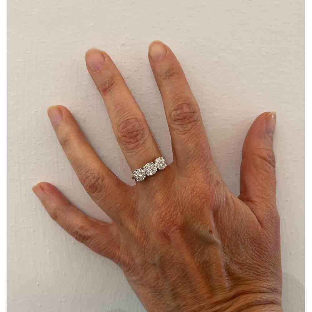 Anello in Oro Bianco e Diamanti - AA030268 0S - Davite & Delucchi