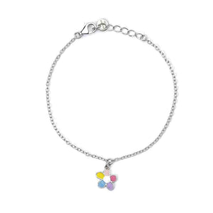 Bracciale Bambina in Argento con fiorellino Mabina Gioielli