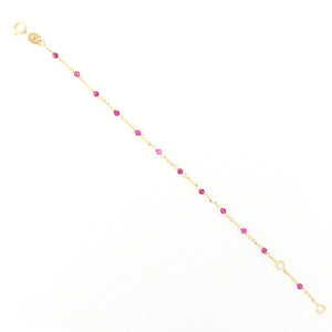 Bracciale Bambino Battesimo in Oro Giallo e Spinello