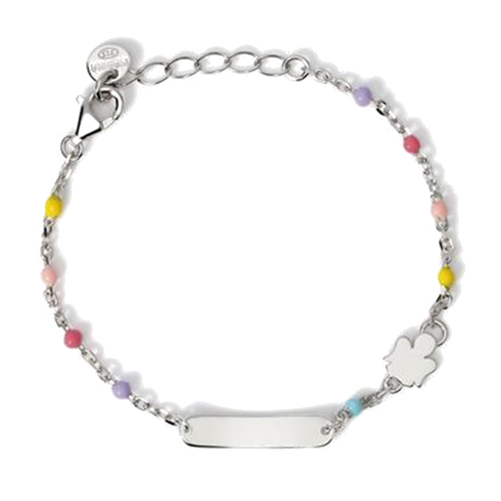 Bracciale Bambino con targhetta personalizzabile Mabina Gioielli