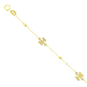 Bracciale Battesimo in Oro Giallo con Bambine