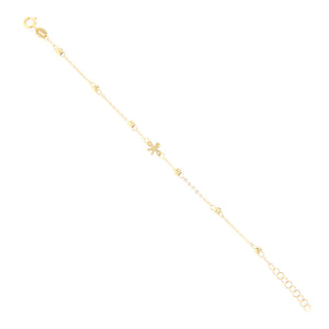 Bracciale Battesimo in Oro Giallo con Bambino