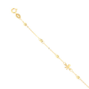 Bracciale Battesimo in Oro Giallo con Bambino