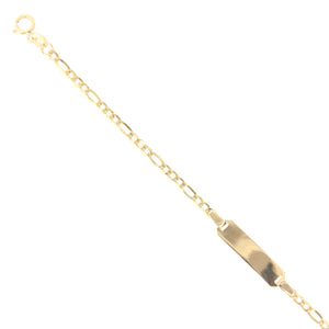 Bracciale Battesimo in Oro Giallo con Targhetta