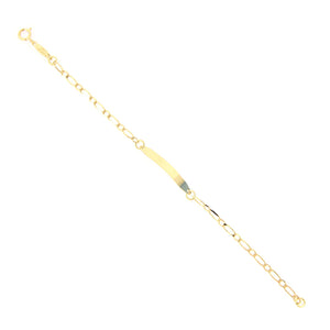 Bracciale Battesimo in Oro Giallo con Targhetta