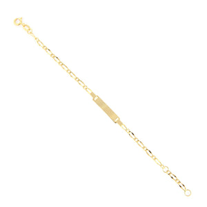 Bracciale Battesimo in Oro Giallo con Targhetta