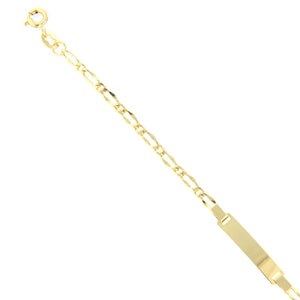 Bracciale Battesimo in Oro Giallo con Targhetta