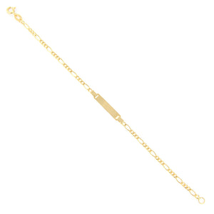Bracciale Battesimo in Oro Giallo con Targhetta