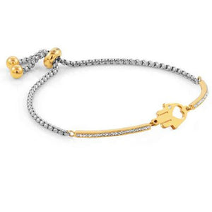 Bracciale Donna Acciaio Gold Milleluci Mano di Fatima Nomination