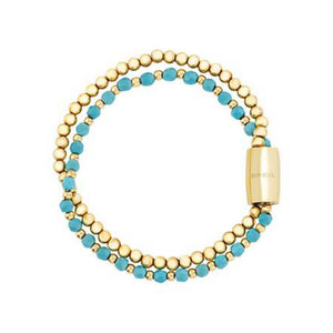 Bracciale Donna Acciaio Gold con Turchese Magnetica System Breil