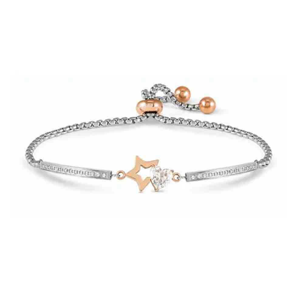 Bracciale Donna Milleluci Stella con Cuore Zircone Nomination