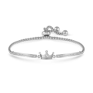 Bracciale Donna Milleluci e Refined in Acciaio e Cubic Zirconia Corona Nomination