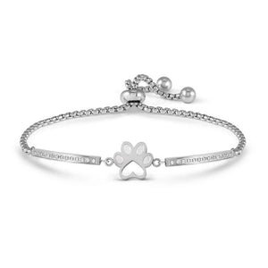 Bracciale Donna Milleluci e Refined in Acciaio e Cubic Zirconia Orma Cane Nomination