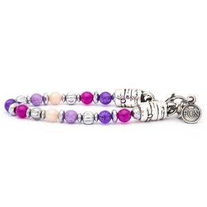 Bracciale Donna Rosa Viola Lilla Fucsia Ematite Portonovo