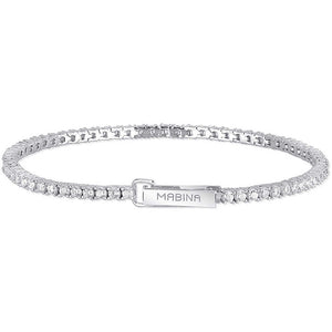 Bracciale Donna Tennis in Argento Mabina Gioielli