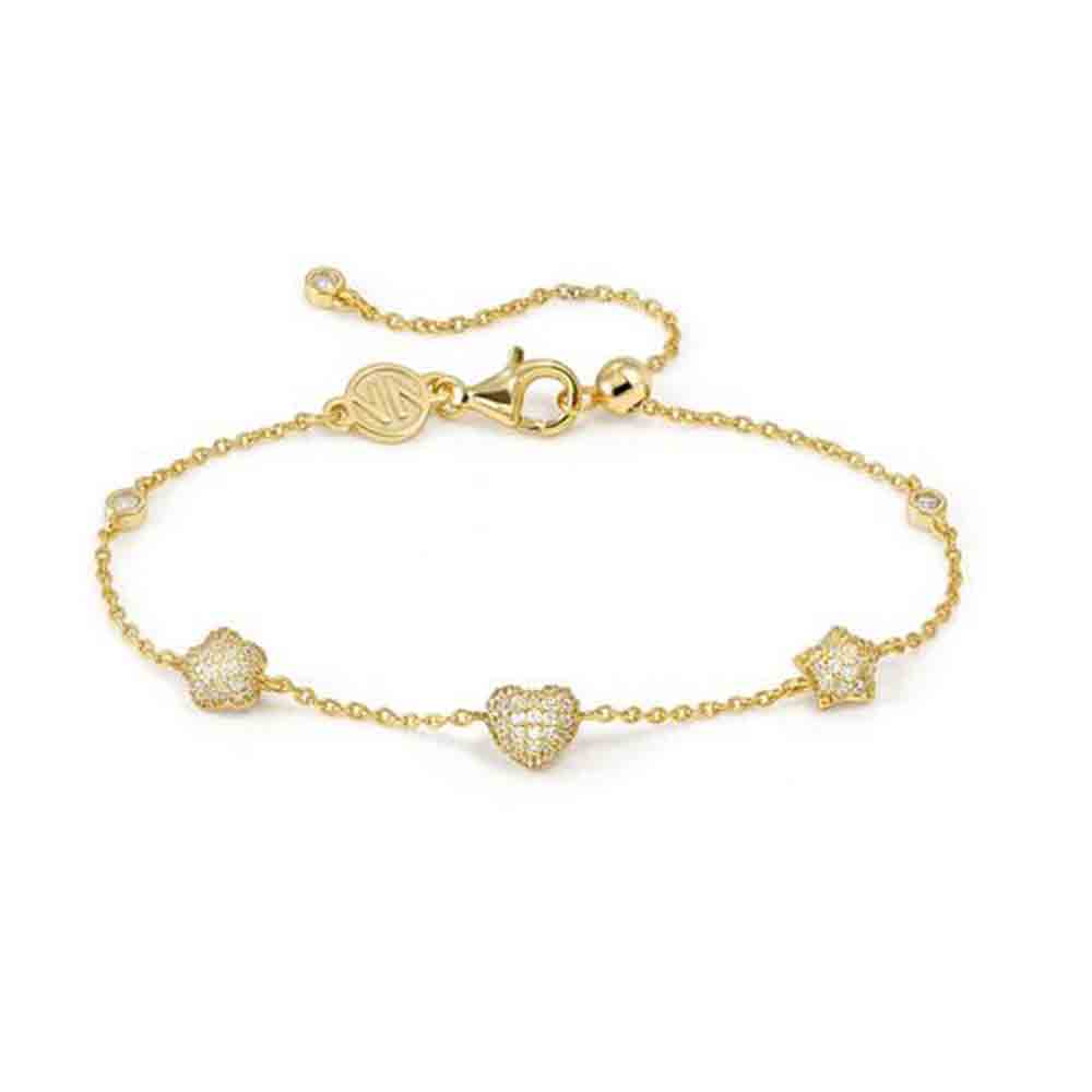 Bracciale Donna in Argento LifePoetry con decorazioni in argento rivestito in oro Nomination