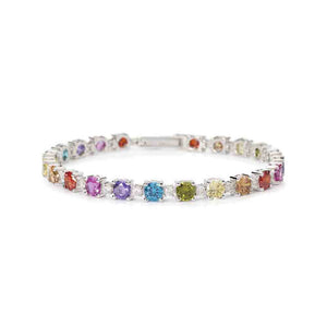 Bracciale Donna in Argento Pietre multicolor Mabina Gioielli