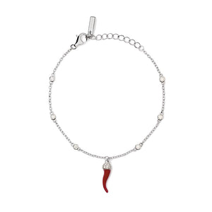 Bracciale Donna in Argento con Cornetto smaltato Mabina Gioielli