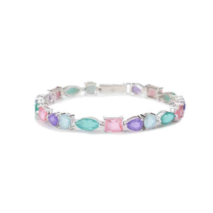 Bracciale Donna in Argento fusion stone multicolor Mabina Gioielli