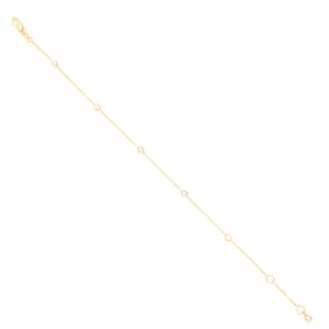 Bracciale Donna in Oro Giallo con Zirconi