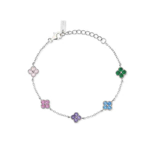 Bracciale Donna in argento con fiore Mabina Gioielli