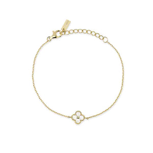 Bracciale Donna in argento dorato con fiore Mabina Gioielli