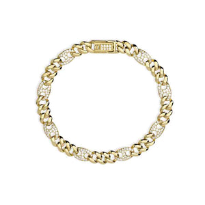 Bracciale Donna in argento dorato con zirconi Mabina Gioielli