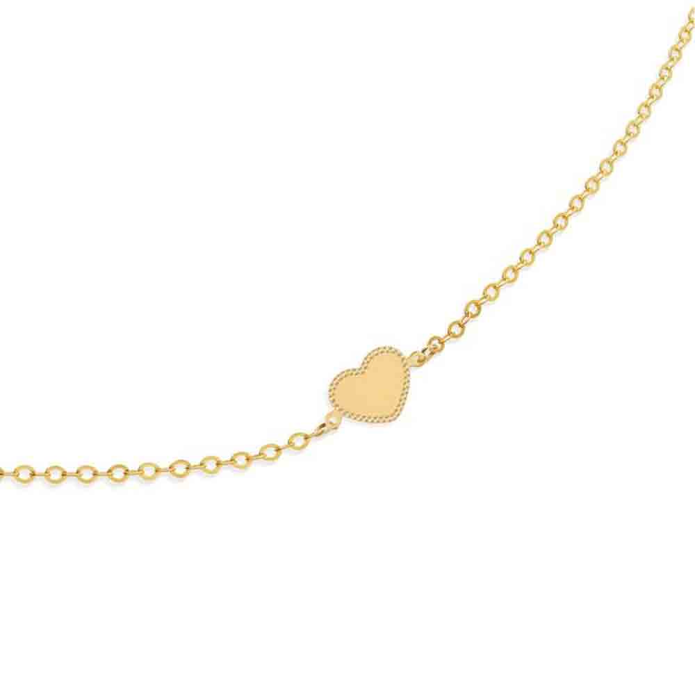 Bracciale Scintille in Oro Giallo 9kt Cuore Le Bebè