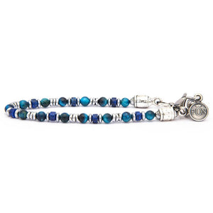 Bracciale Unisex dischetto Lapis Petrolio Ematite Portonovo