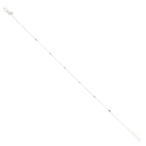 Bracciale Unisex in Oro Bianco e Cubi