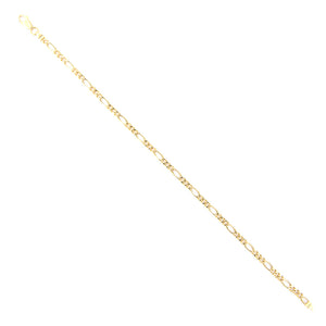 Bracciale Unisex in Oro Giallo Maglia 3+1