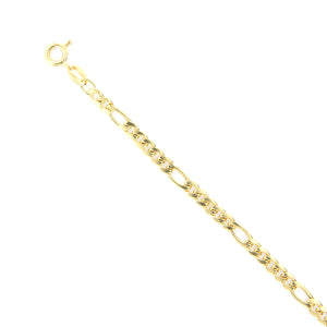 Bracciale Unisex in Oro Giallo Maglia 5+1