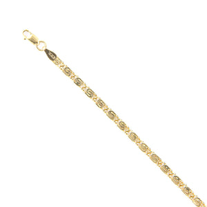 Bracciale Unisex in Oro Giallo Maglia Lumachina