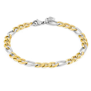 Bracciale Uomo B Yond In Acciao E Pvd Oro Giallo Grumetta Piccola Small Nomination