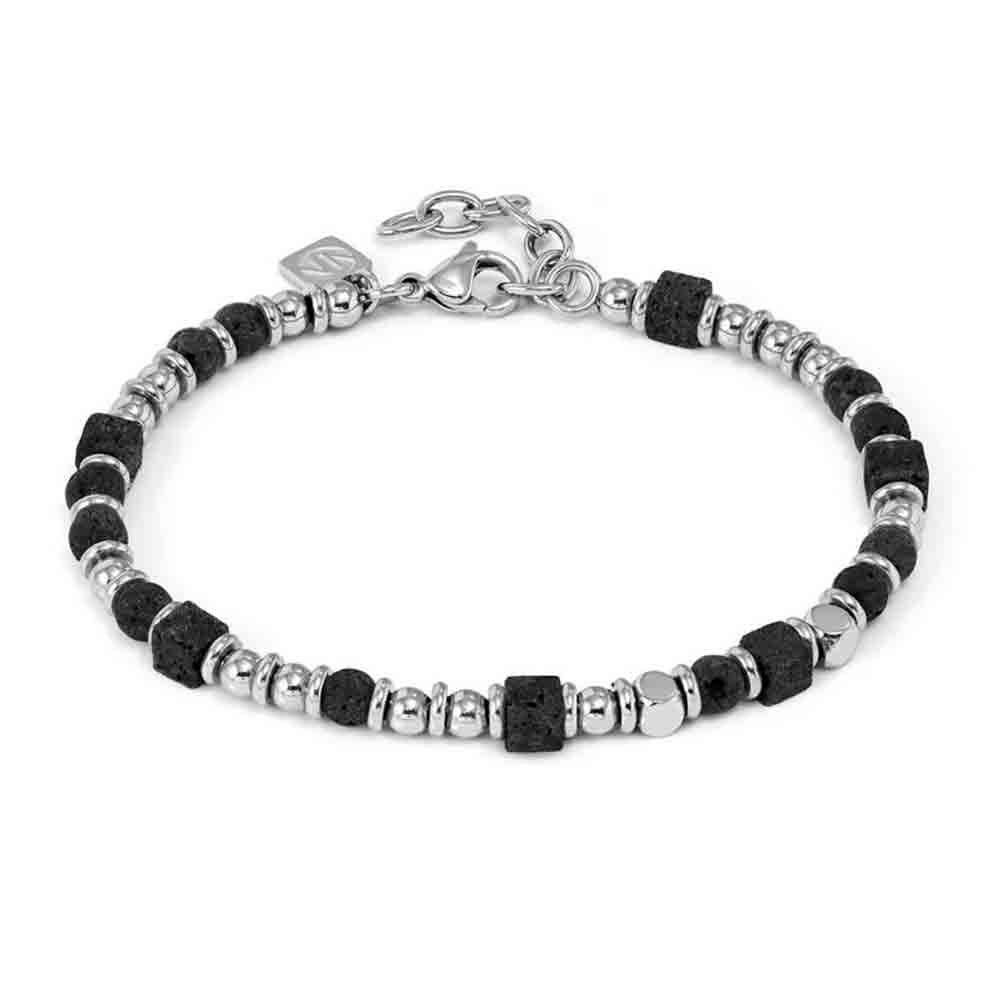 Bracciale Uomo Instinctstyle Infinity con Pietre colorate quadrate Nomination