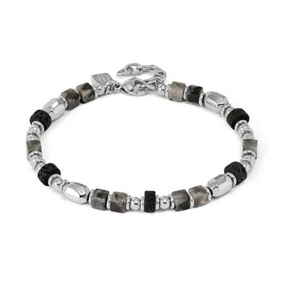 Bracciale Uomo Instinctstyle Infinity con Pietre colorate squadrate Nomination