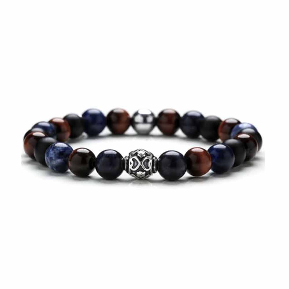 Bracciale Uomo Red Blue in Pietre dure Gerba Gioielli