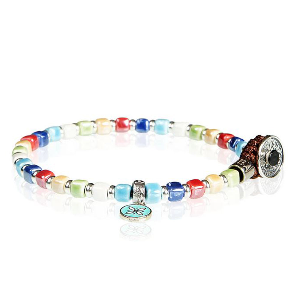 Bracciale Uomo Silver Ceramic Multicolor Gerba Gioielli