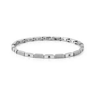 Bracciale Uomo Strong Diamond 8 diamanti neri Nomination