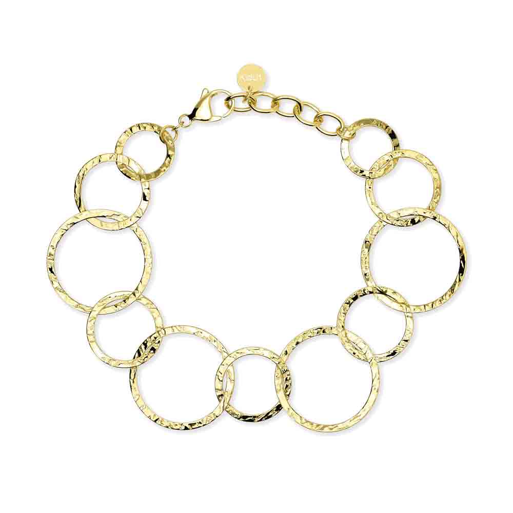 Bracciale con maglie dorate rotonde Style 62 831245 Kidult