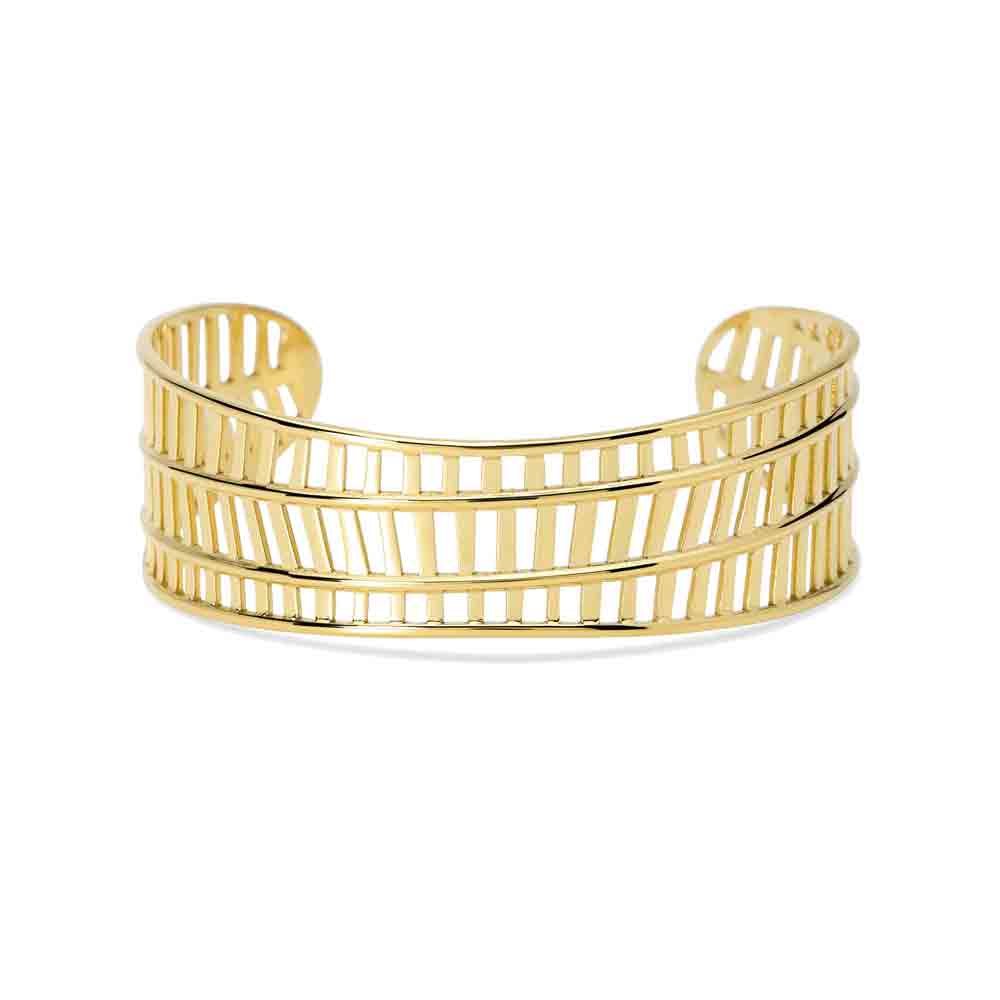 Bracciale cuff in acciaio dorato Style 74 831218 Kidult