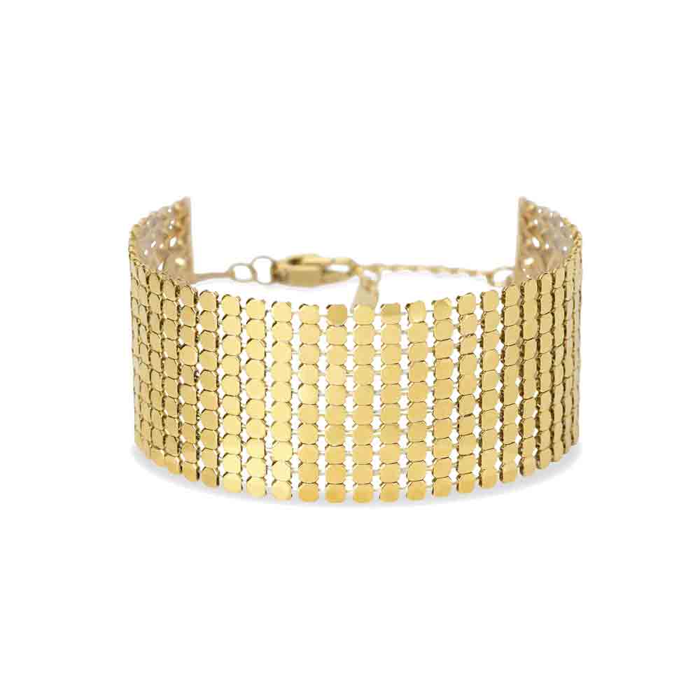 Bracciale dorato con catena disco Style 81 831248 Kidult