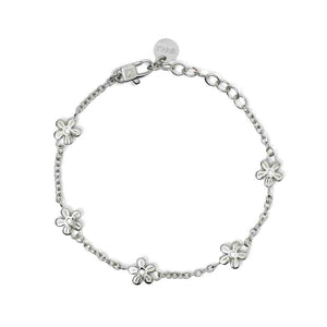 Bracciale in Acciaio con catena rolò e fiori Style 17 831051 Kidult