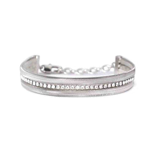 Bracciale in Acciaio con doppia catena e tennis Style 02 831012 Kidult