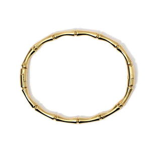 Bracciale in Acciaio rigido effetto bambù in acciaio dorato Style 20 831060 Kidult